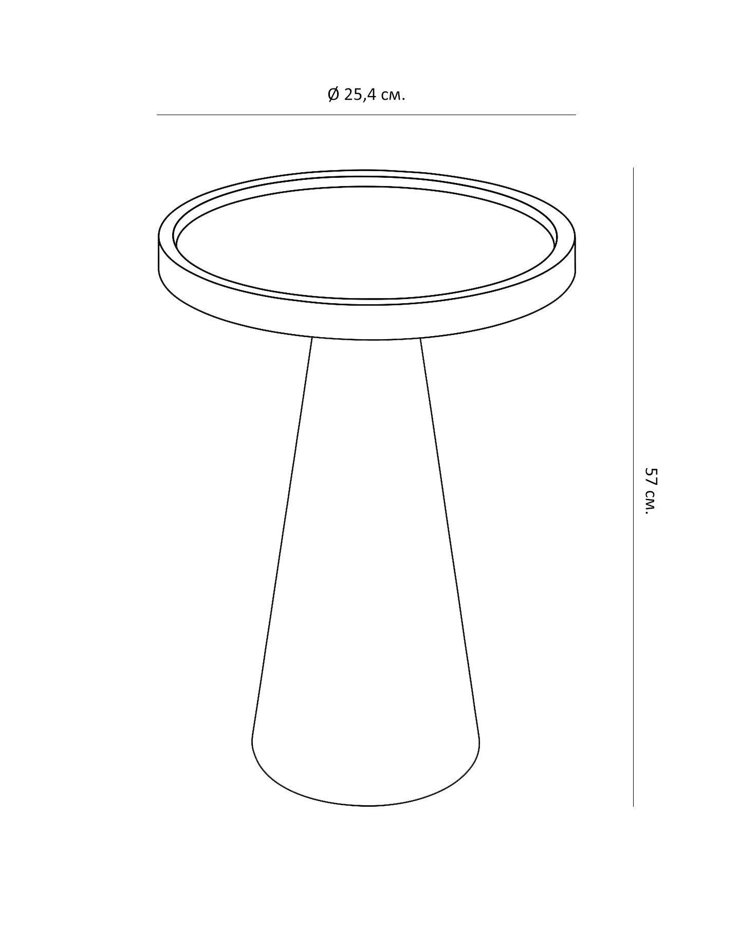 Золотистый придиванный столик Ридж Louvre Home FST200924RJ