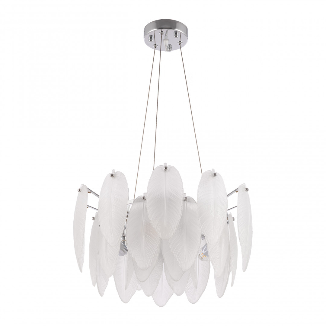 Люстра с плафоном в виде перьев 4653.D450.H240.E14.5 Ni Arte Milano
