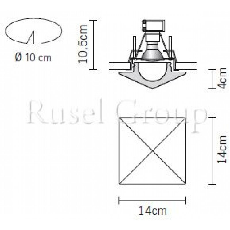 Встраиваемый светильник Fabbian Cheope D27 F07 01