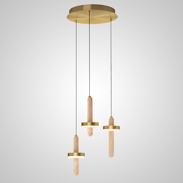 Подвесной светильник FALKA MORE A Brown Диск by ImperiumLoft