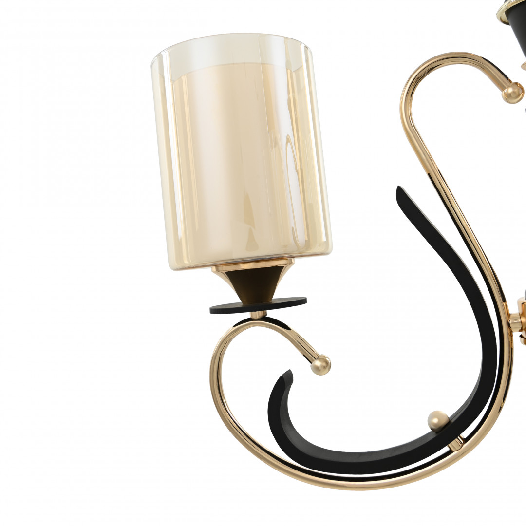 Люстра подвесная с плафонами 302237/3 Bk/Gd Arte Milano