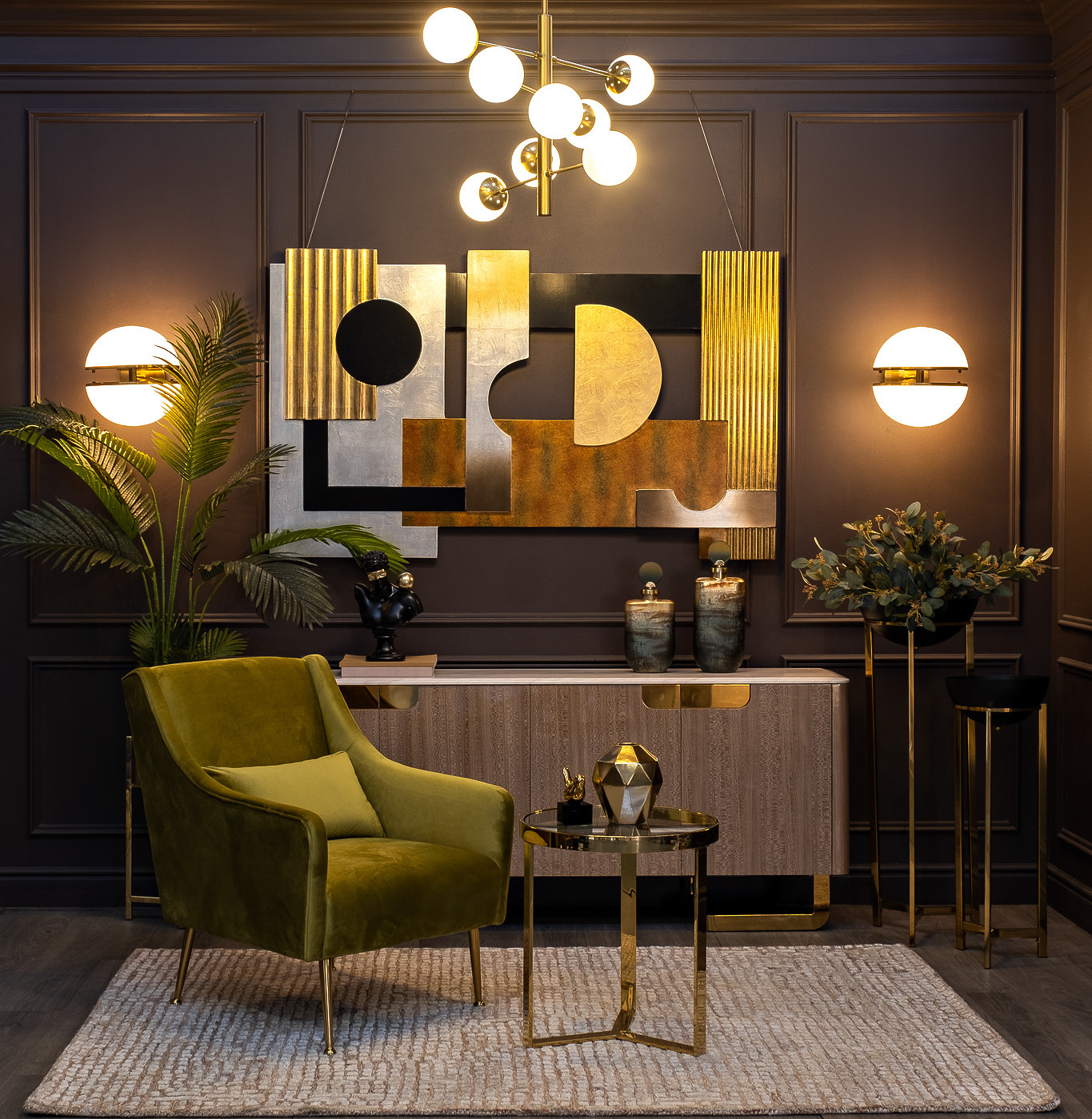 Ковер Wilton 3х4м, 60% бамбук, 40% шерсть Garda Decor 75-WLN-05 300*400