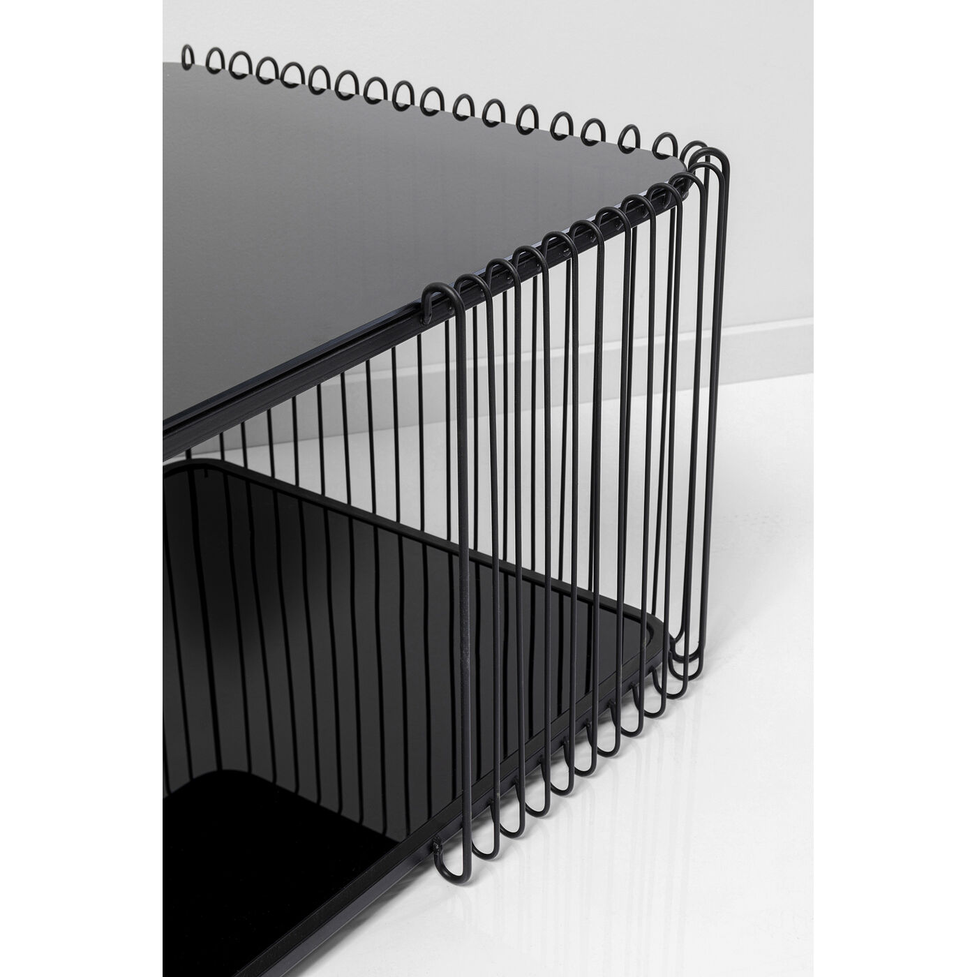 Стол кофейный Wire Double Black 120x60 см KARE 87818