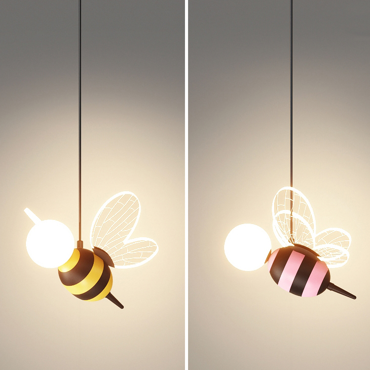 Подвесной светильник BEE Pink by ImperiumLoft