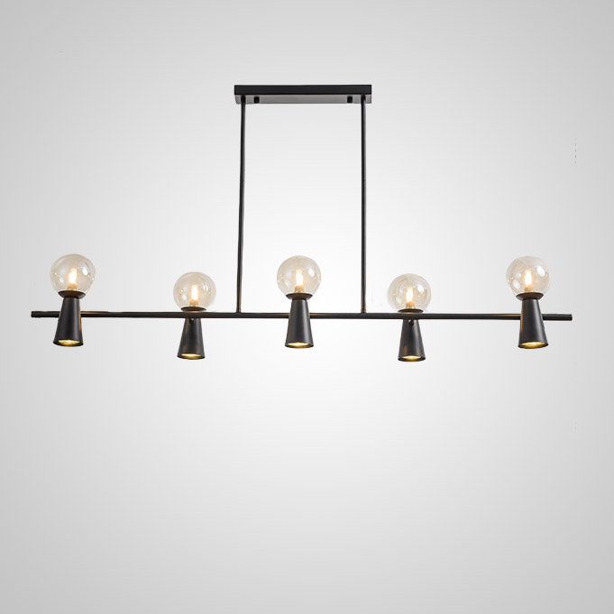 Потолочный светильник ABELINA LONG L10 Black Amber by ImperiumLoft