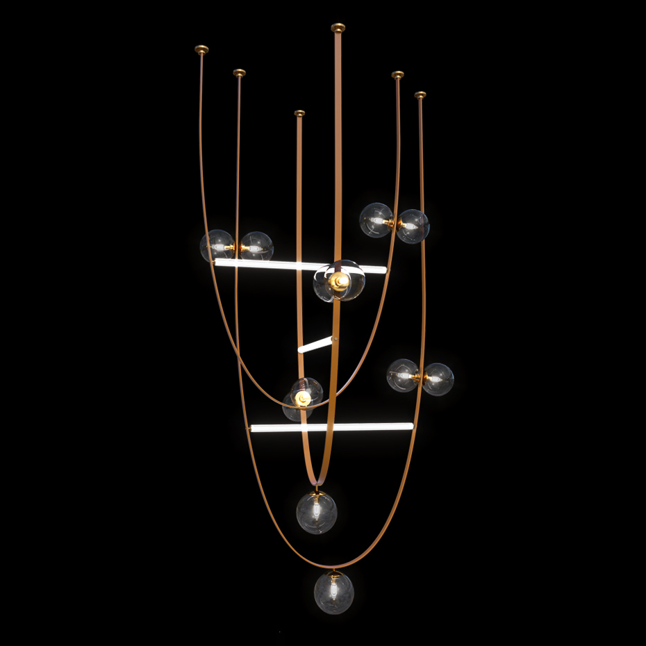 Подвесной светильник FABIUS H180 Red by ImperiumLoft