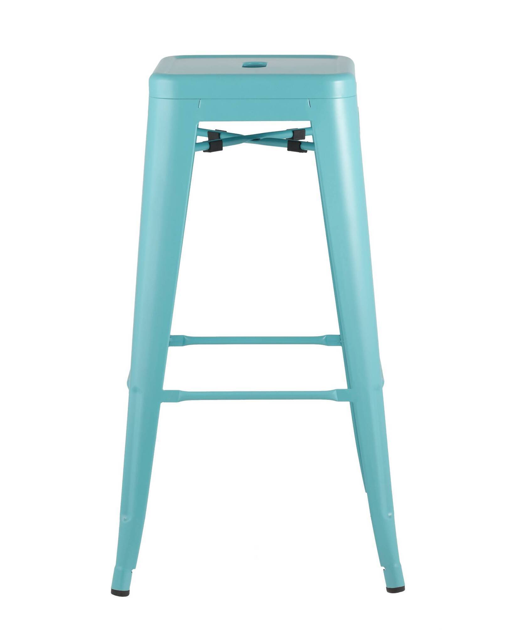 Стул барный TOLIX голубой матовый Stool Group