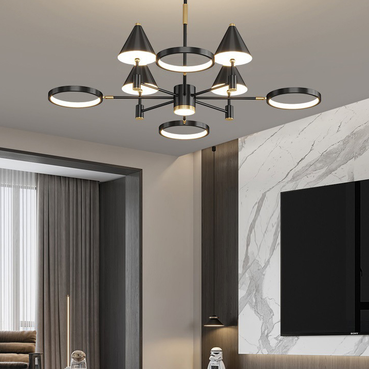 Потолочная люстра GISBERT D110 Black by ImperiumLoft