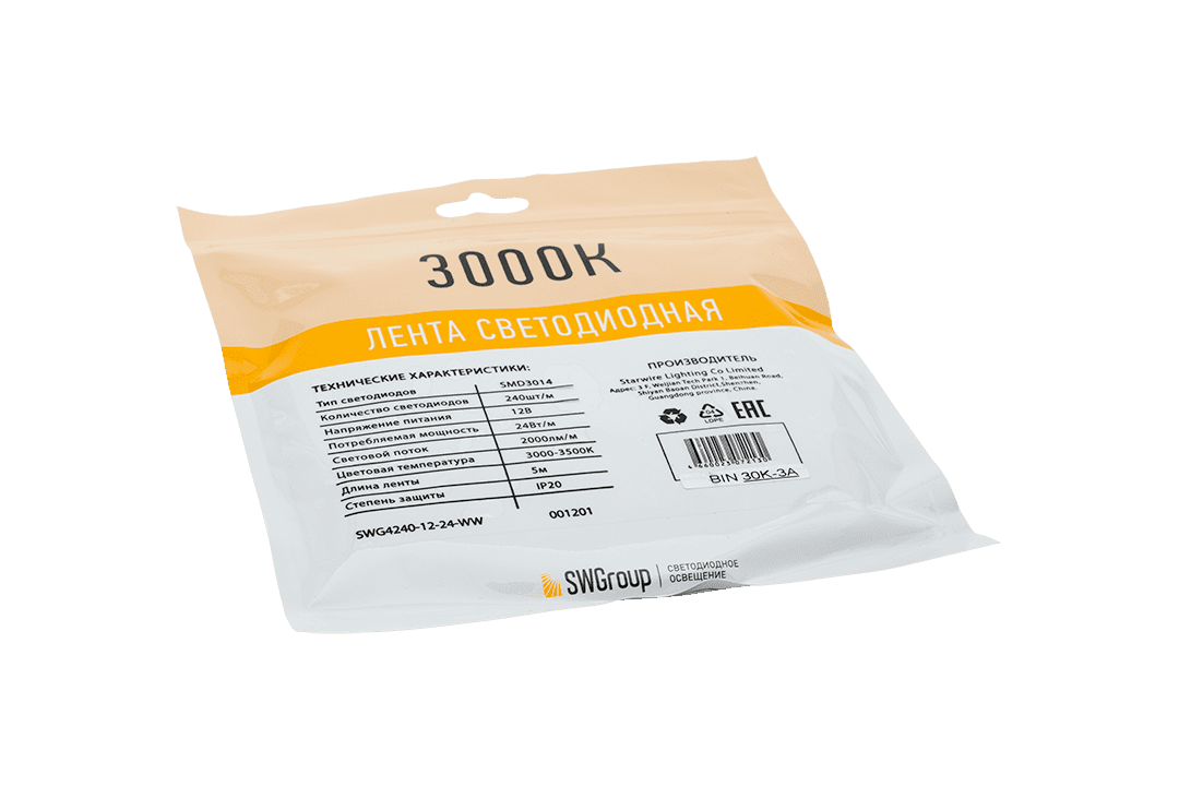 Лента светодиодная SWG SWG4240-12-24-WW-M Лента светодиодная SWG SWG4240-12-24-WW-M