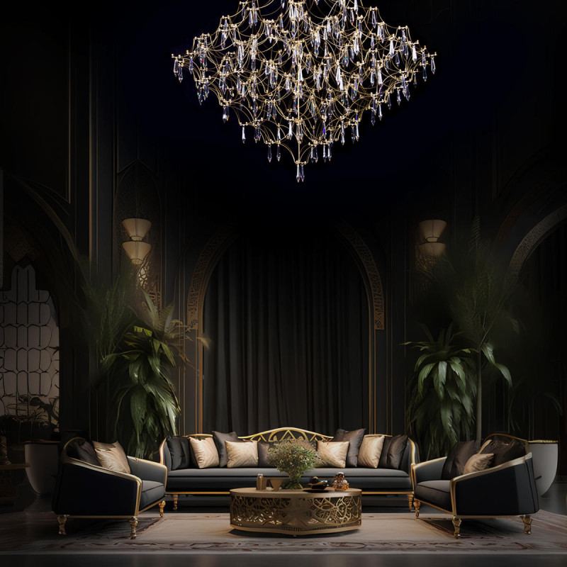 Подвесной светильник LOFT IT 10259/1000 Gold Asfour
