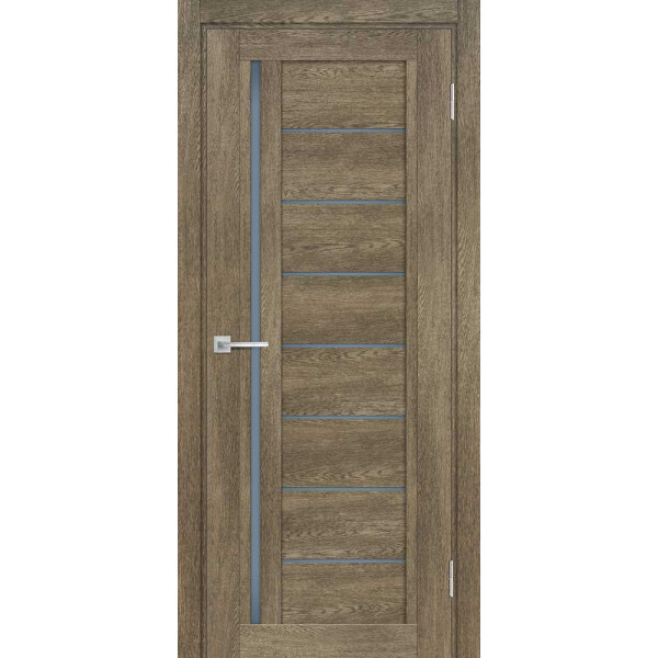 Межкомнатная дверь Graf ТЕХНО-801 графит сатинат Бруно (1900 х 550)