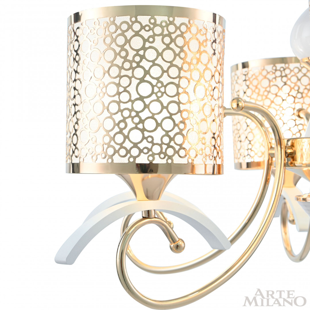 Люстра подвесная с плафонами 309787/6 Wh/Gd Arte Milano