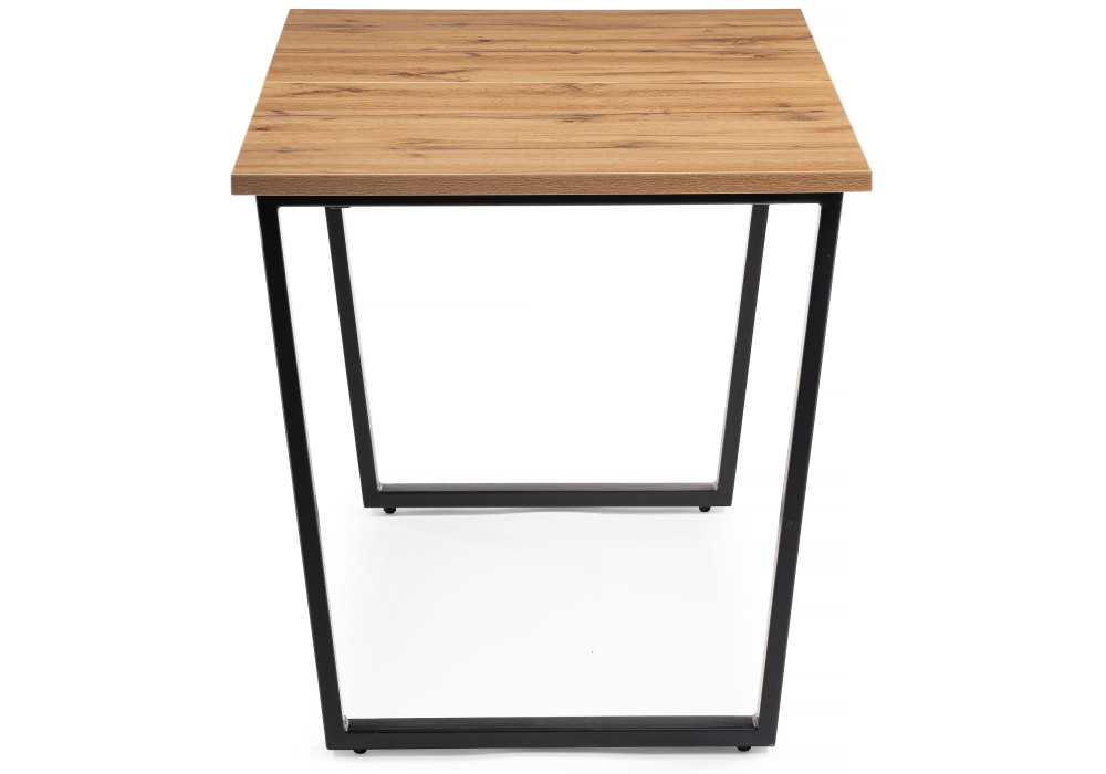 Стол деревянный Woodville раскладной Лота Лофт 120 25 мм черный матовый / дуб вотан 489668