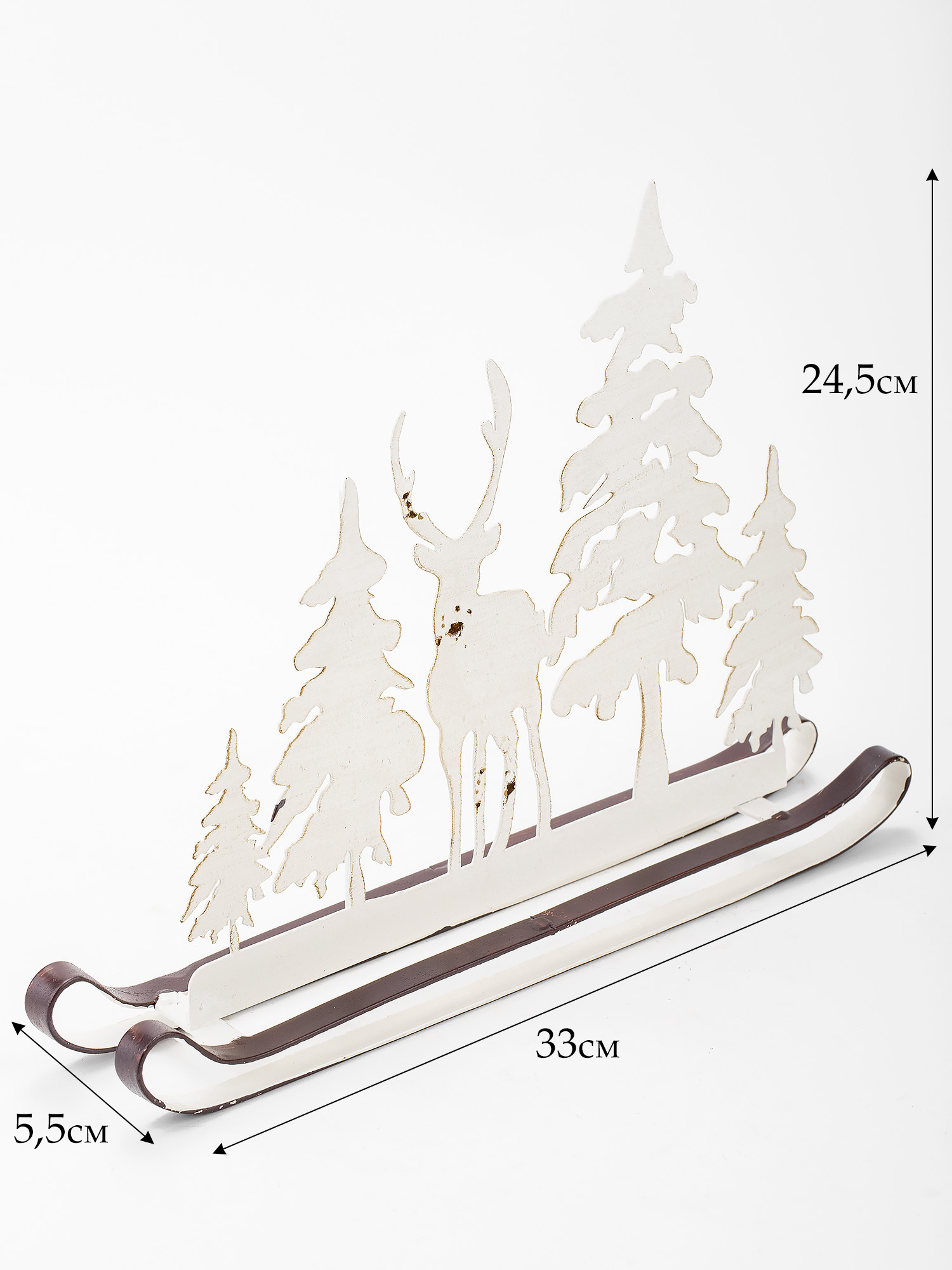 Декор настольный Зимний лес Glasar 57-203