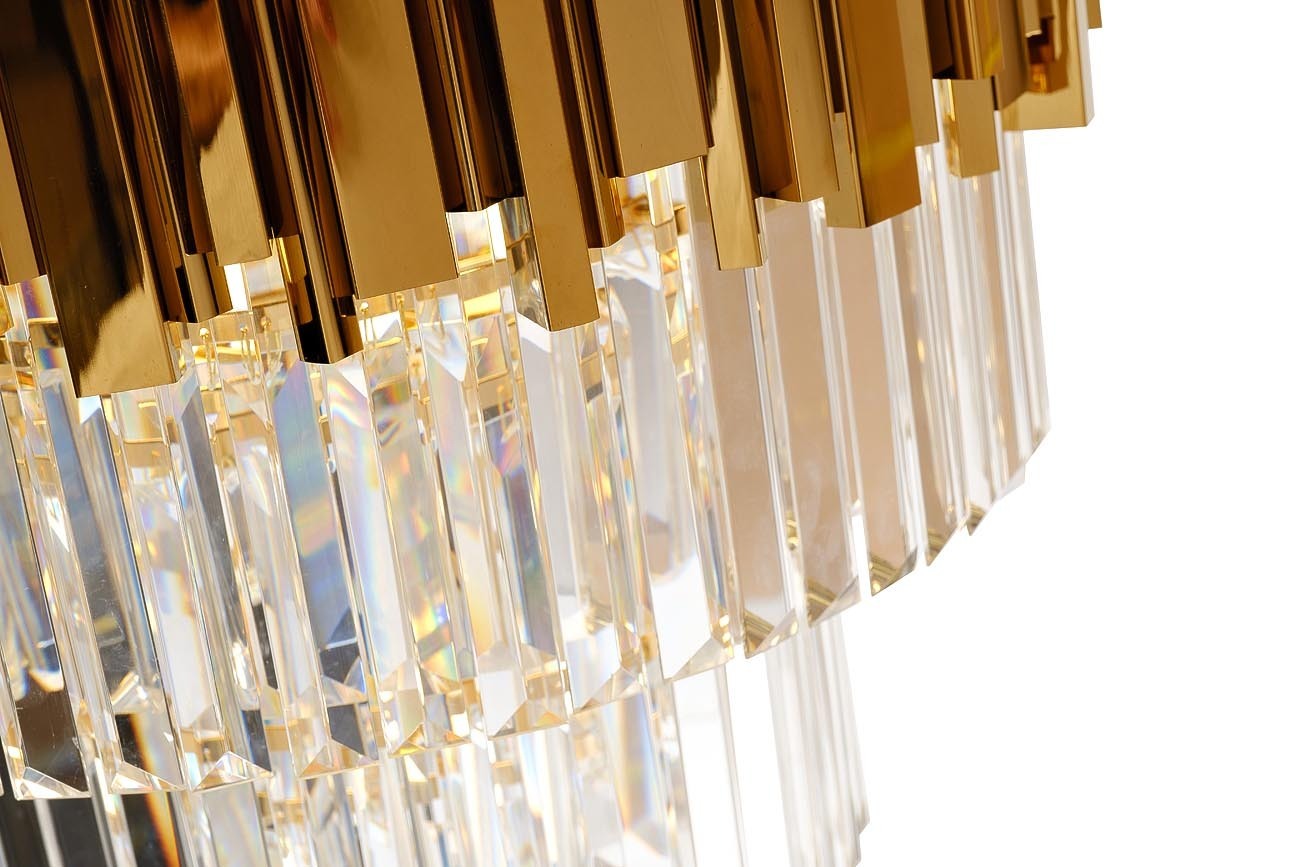 Люстра с кристаллами (золото) Garda Decor 62GDM-81008-540