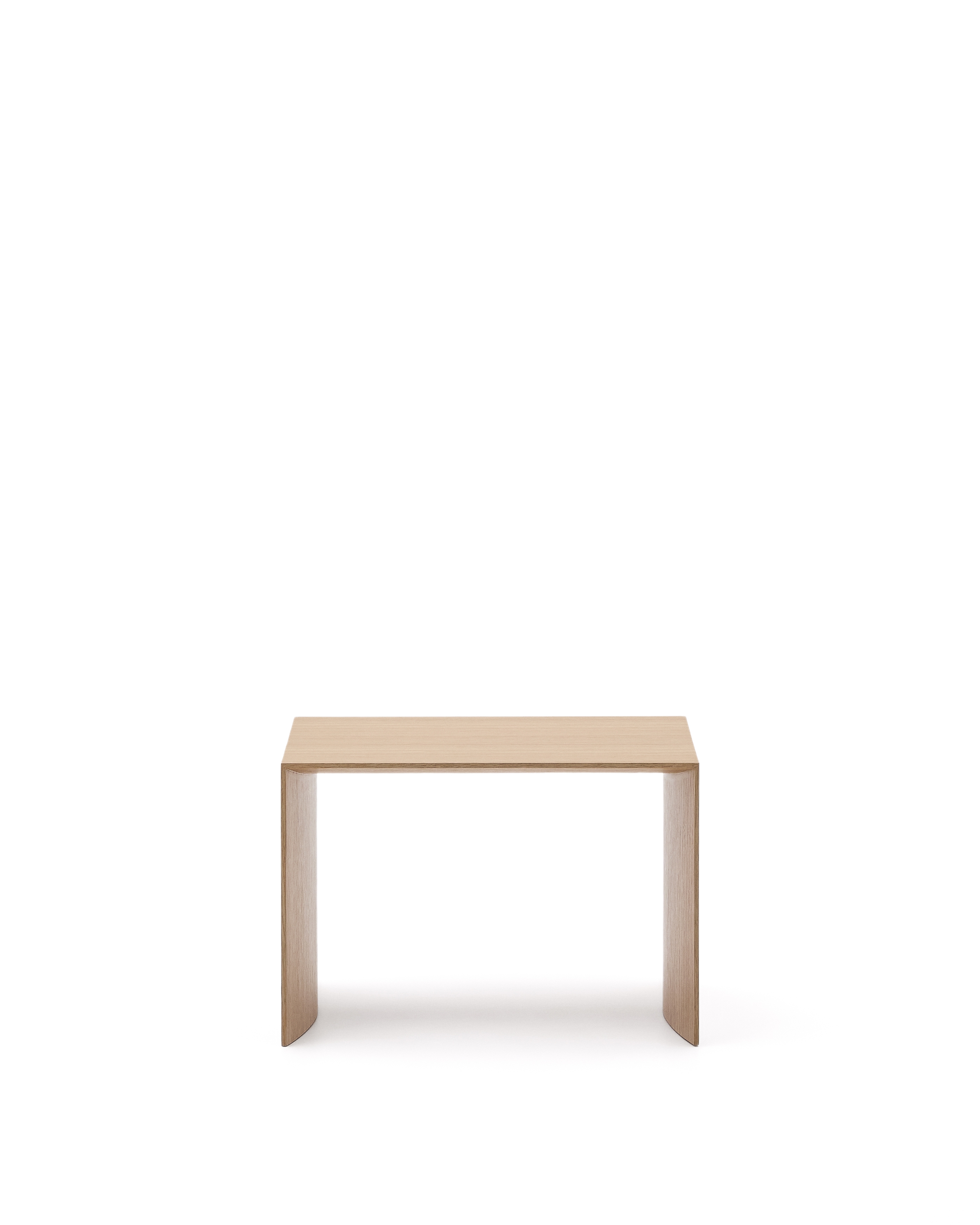 Litto Приставной столик из шпона дуба натурального цвета 55 x 40 см La Forma (ex Julia Grup)