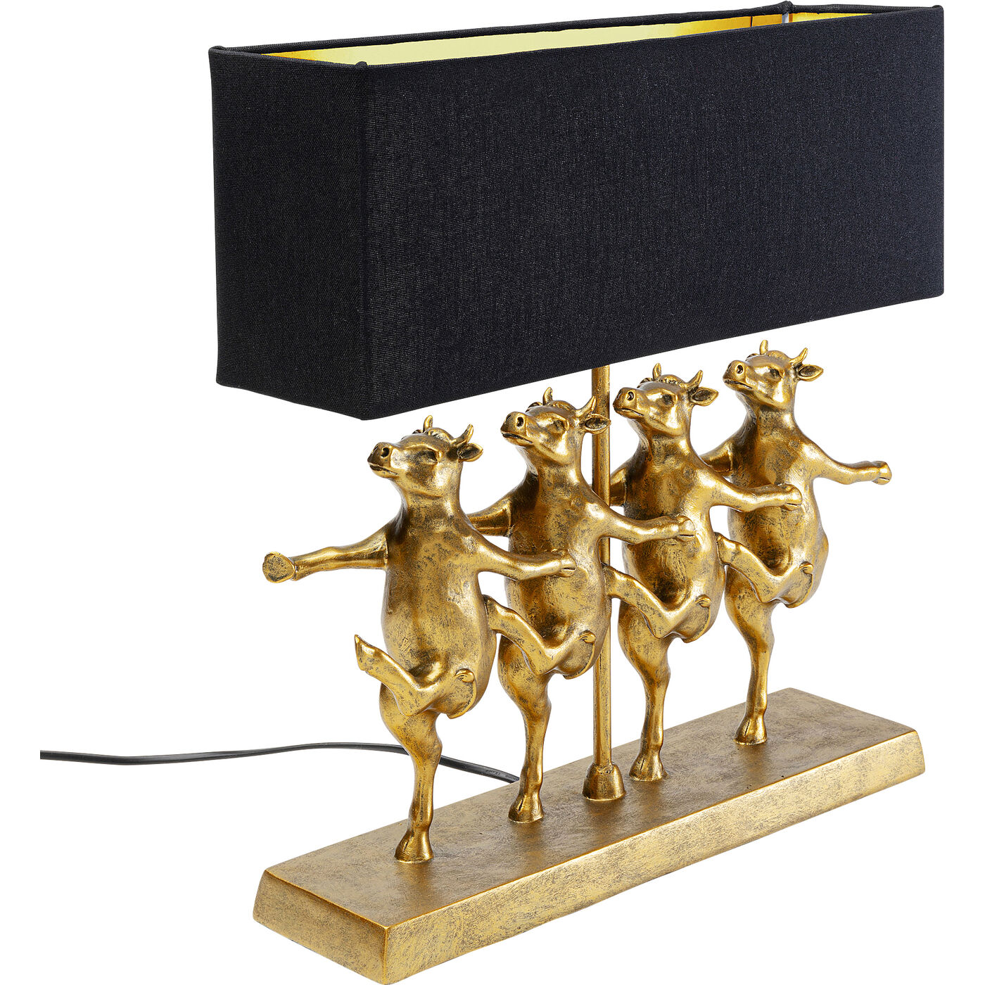 Светильник настольный Dancing Cows Black KARE 56252