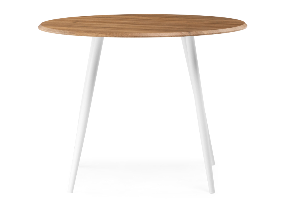 Стол деревянный Woodville Абилин 100 дуб вотан / белый матовый 507219