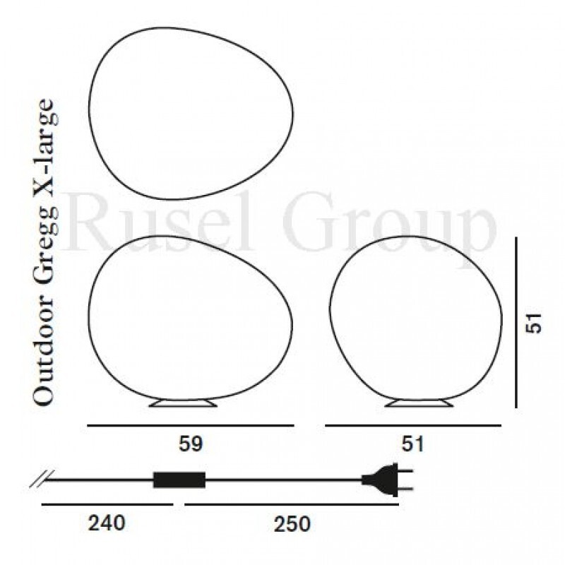 Напольный светильник Foscarini Outdoor Gregg X-large TERRA