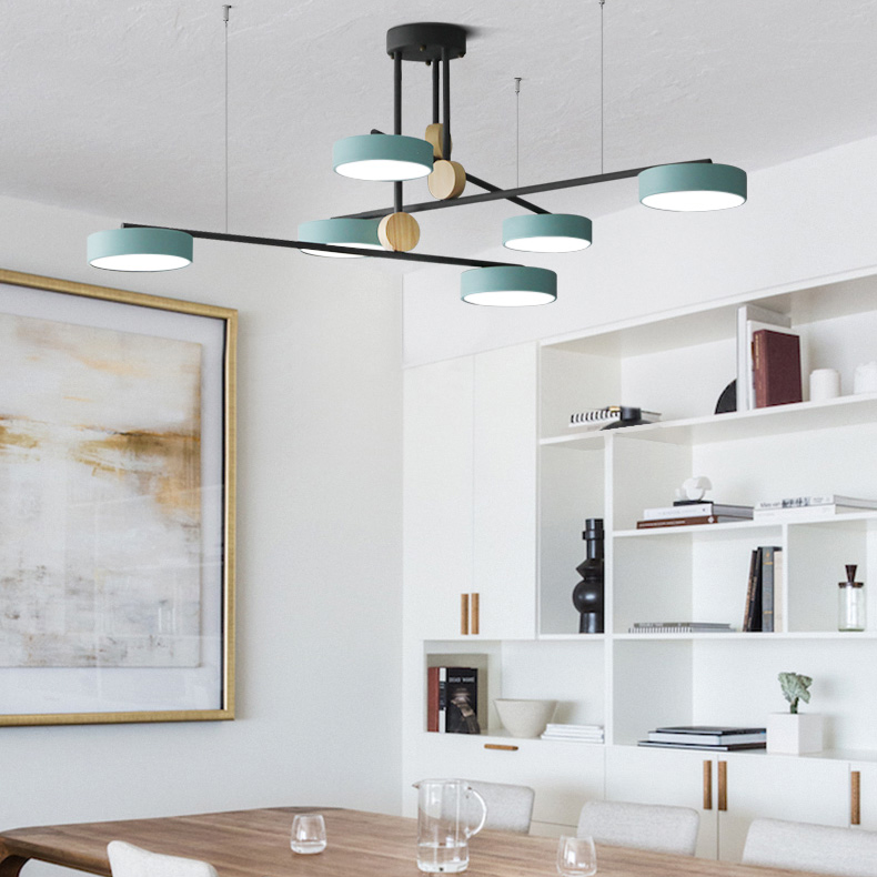 Люстра на штанге TECHNUM COLOR LED Grey by ImperiumLoft