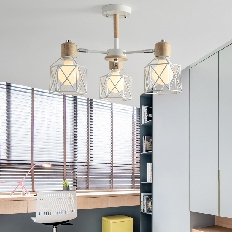 Потолочная люстра CORF B3 Black 3 lamps by ImperiumLoft