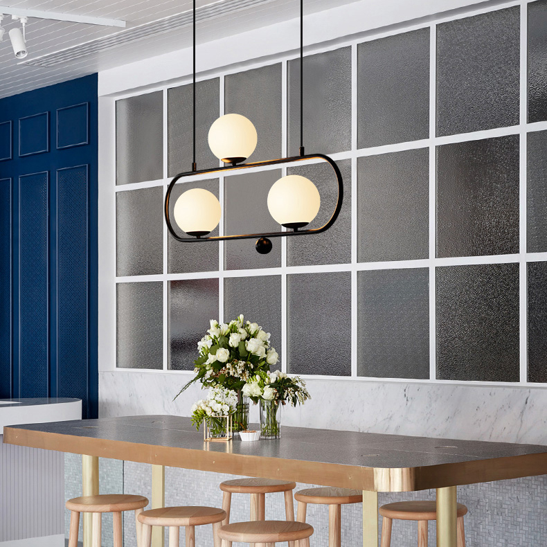 Подвесной Реечный Светильник Hoop L90 Черный By Imperiumloft