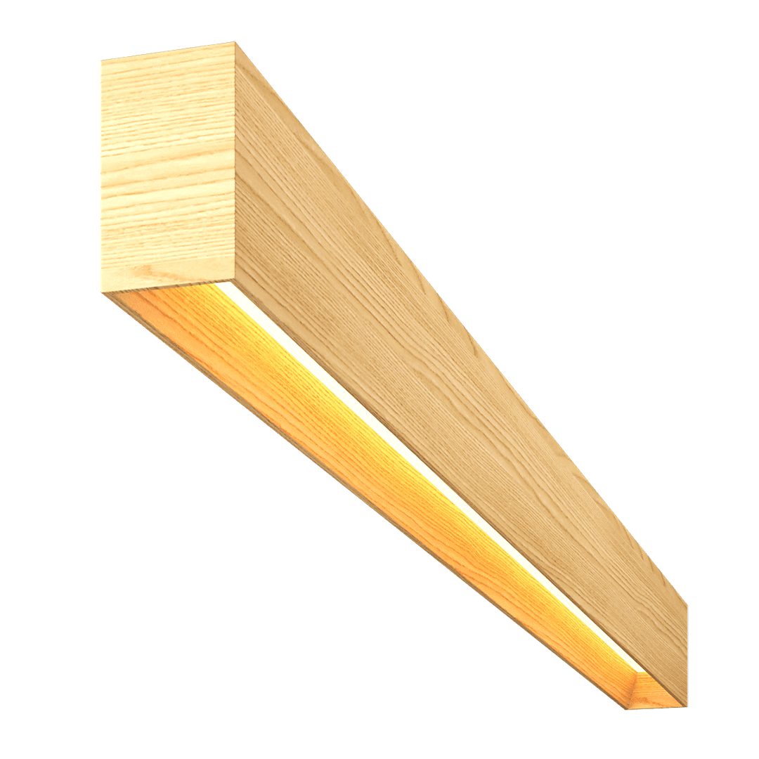 Светильник из массива (ясень белый) Lumker W85-YASBEL-125