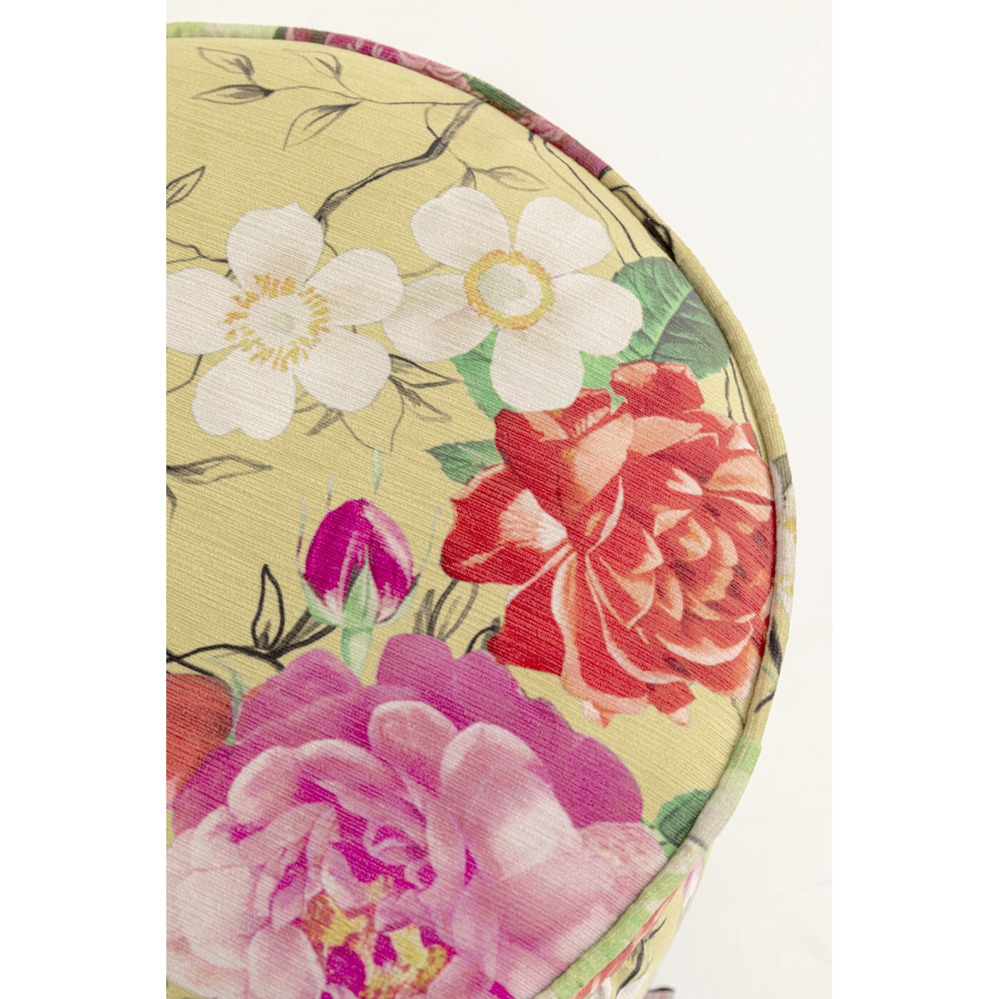 Пуф Flower Fever Yellow Ø39cm KARE 71088