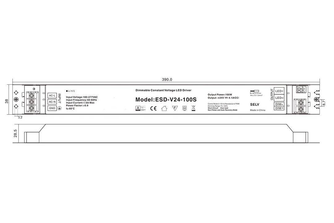 Блок питания Lumker RC-100-24