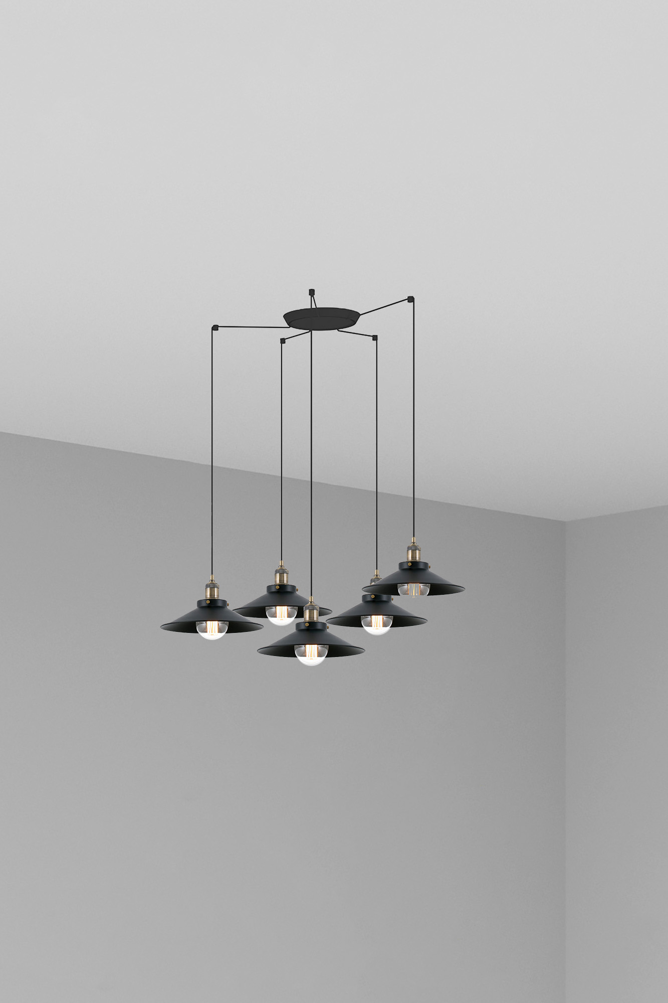 Люстра Marlin 5L черная Faro