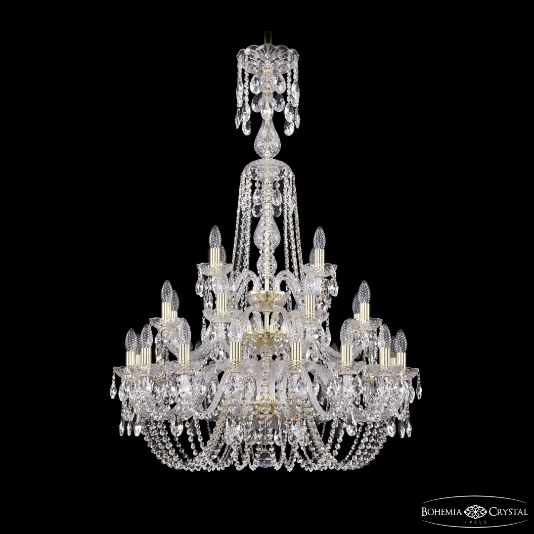 Люстра хрустальная 1402/16+8+4/300/XL-123/3d G