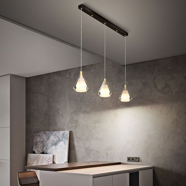 Подвесной светильник SOLDIS TRIO Black by ImperiumLoft