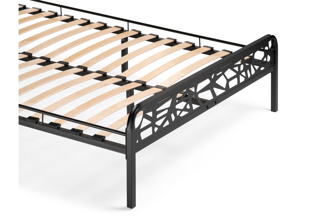 Кровать Woodville Кубо 160х200 черный 533096