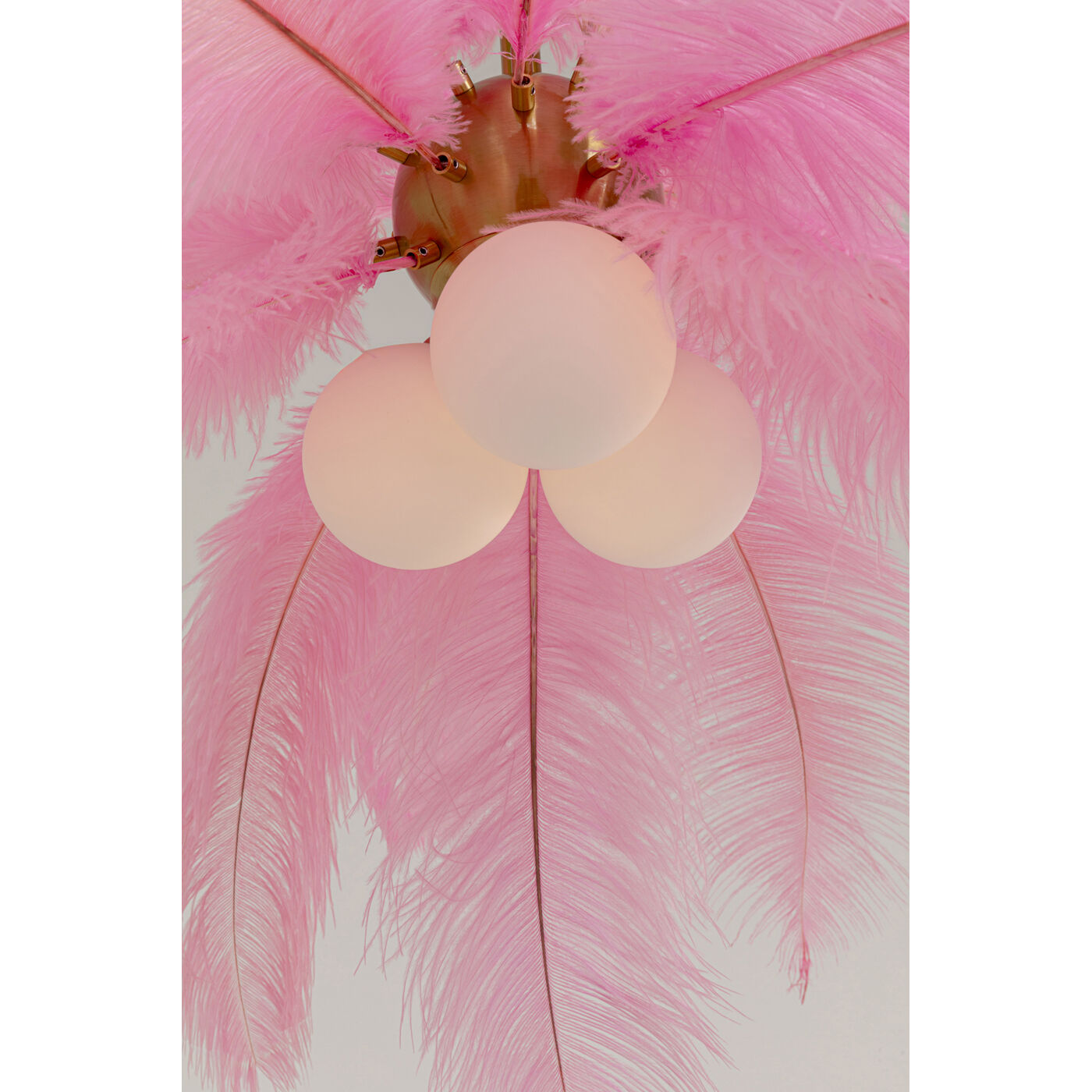 Светильник подвесной Feather Palm Pink Ø60cm KARE 57356