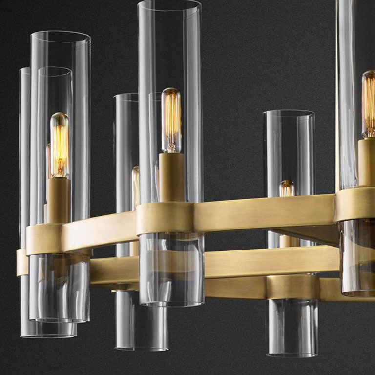 Люстра Restoration Hardware Ravelle Round 36" Brass