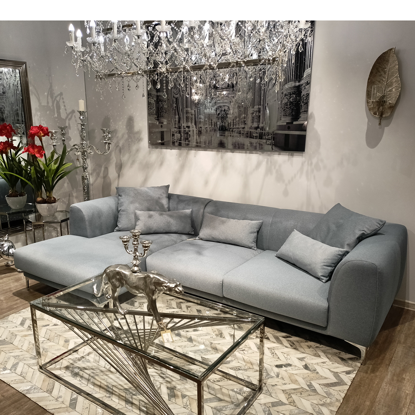 Диван угловой Ткань Микровелюр KARE Taylor K00416