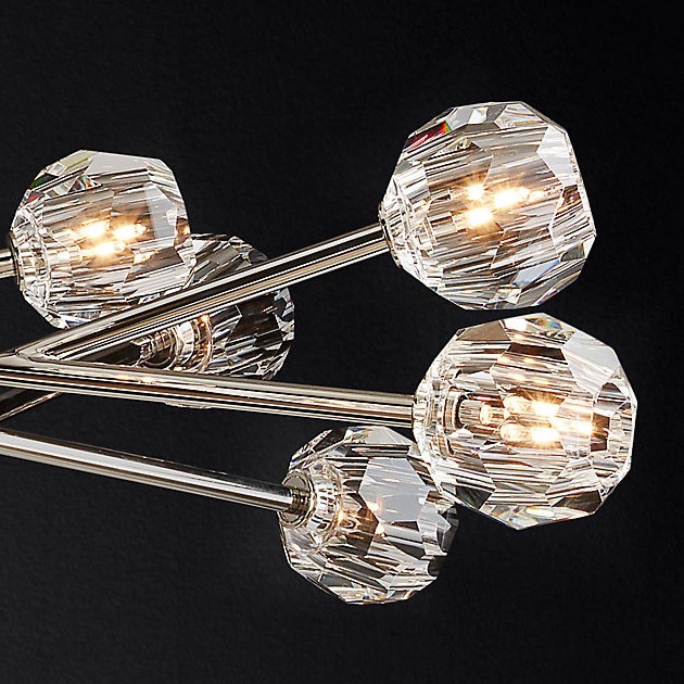 Люстра Restoration Hardware Boule De Cristal Round 48" Polished Nickel