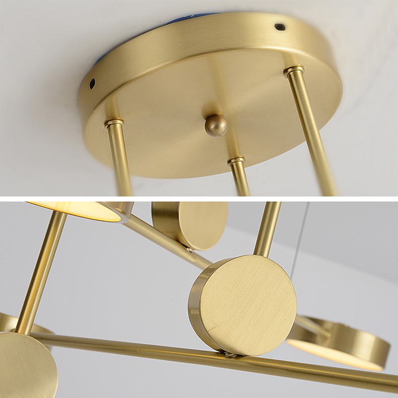 Подвесная люстра TECHNUM LED GOLD by ImperiumLoft