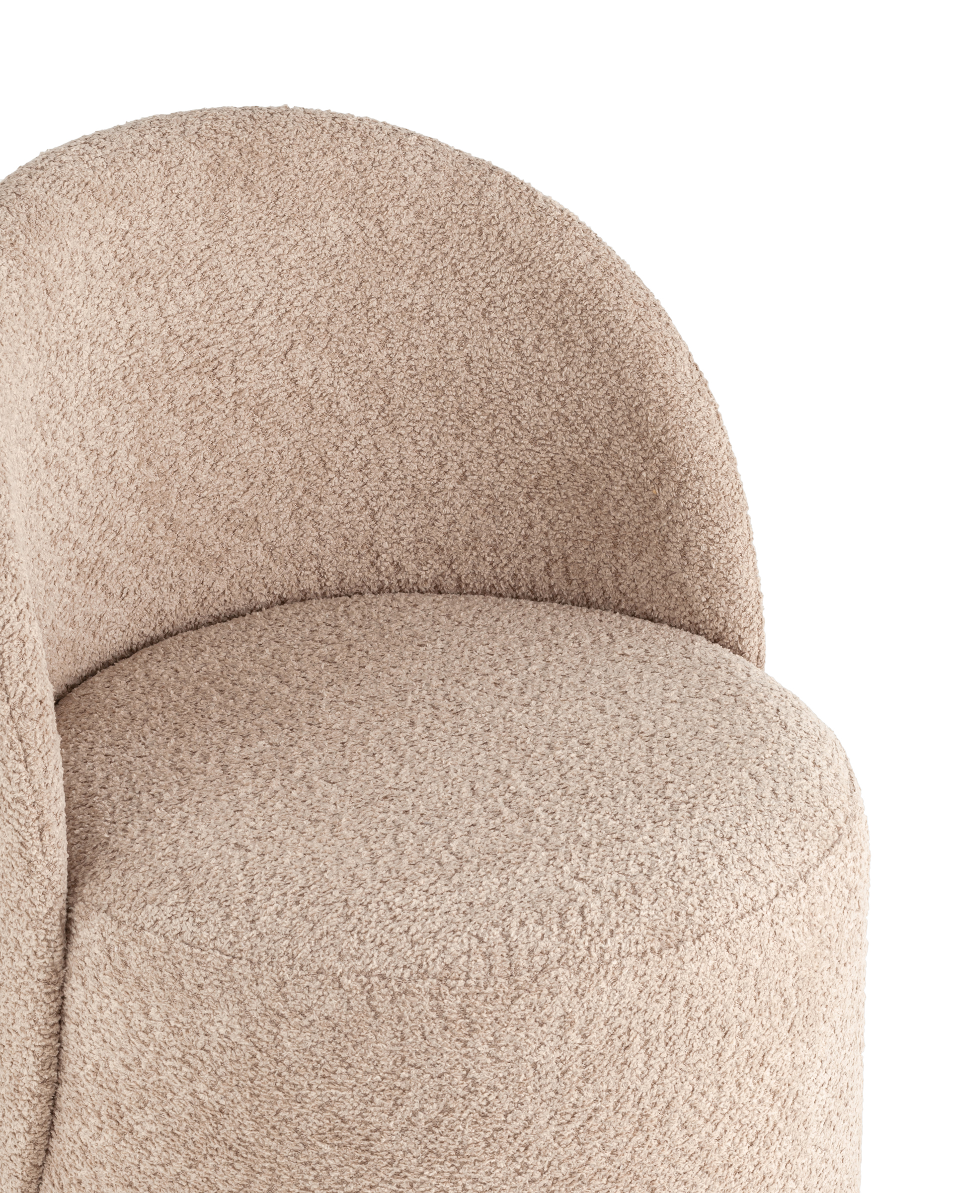 Пуф Loreen вращающийся букле капучино Stool Group