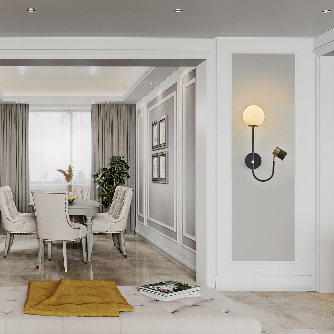Бра 274802/1+1B BK/GD Arte Milano