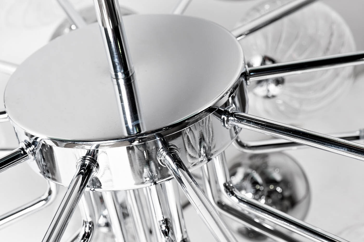 Светильник потолочный Bubbles прозрачное/дымчатое стекло Garda Decor K2KG1275P-16