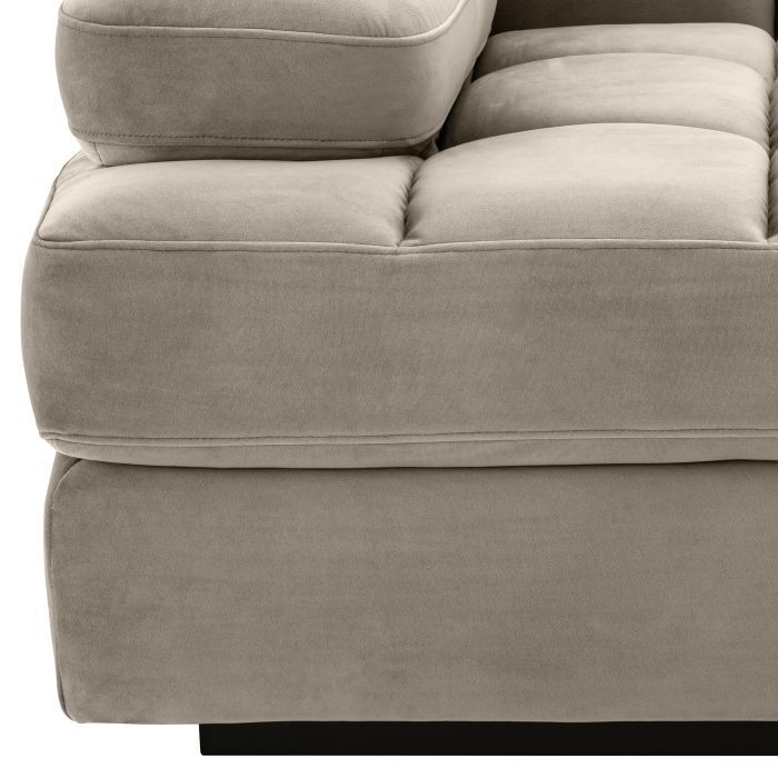 Диван , левая часть Eichholtz Dean savona greige velvet - Left,   115032