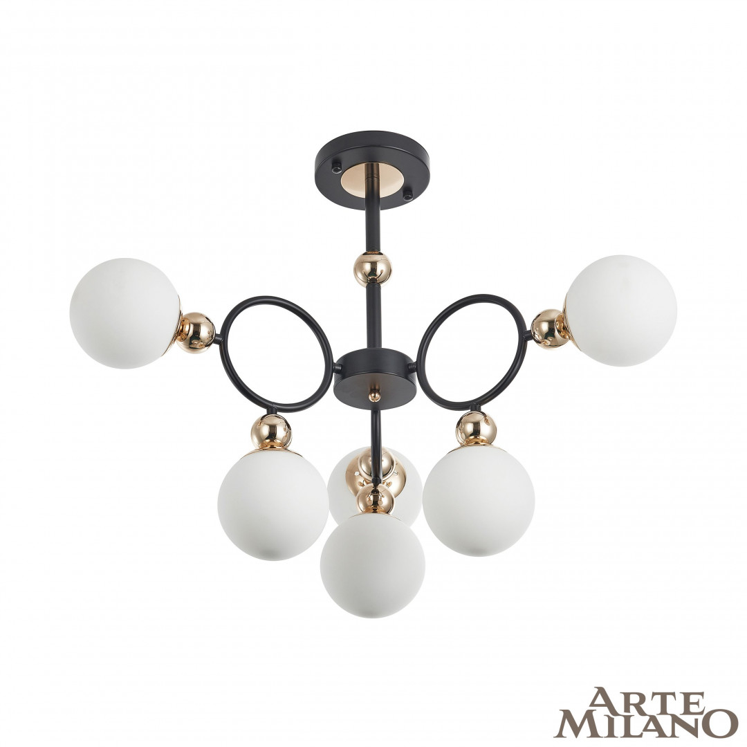 Люстра 274307/6 BK/GD Arte Milano