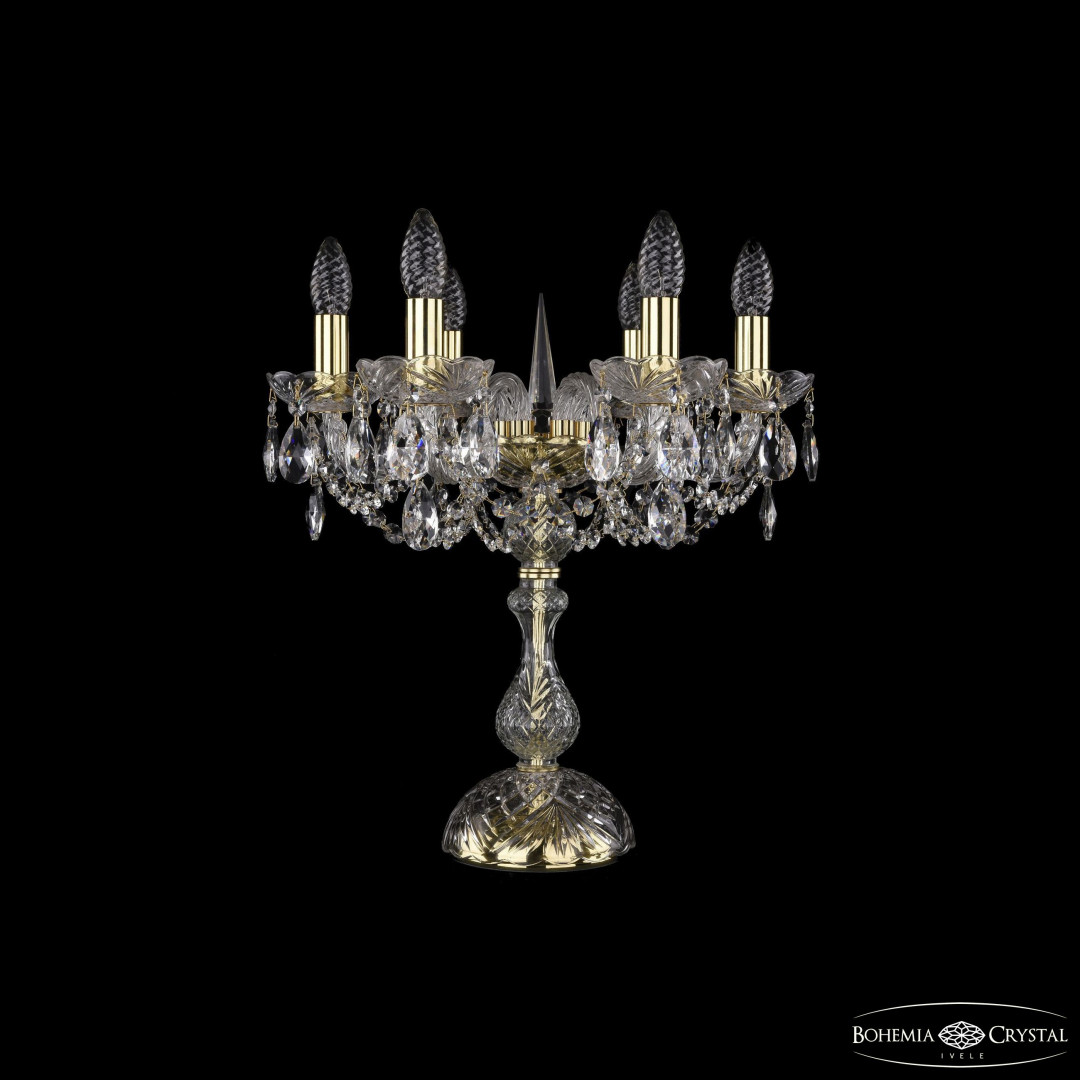 Настольная лампа хрустальная 1402L/6/141-47 G