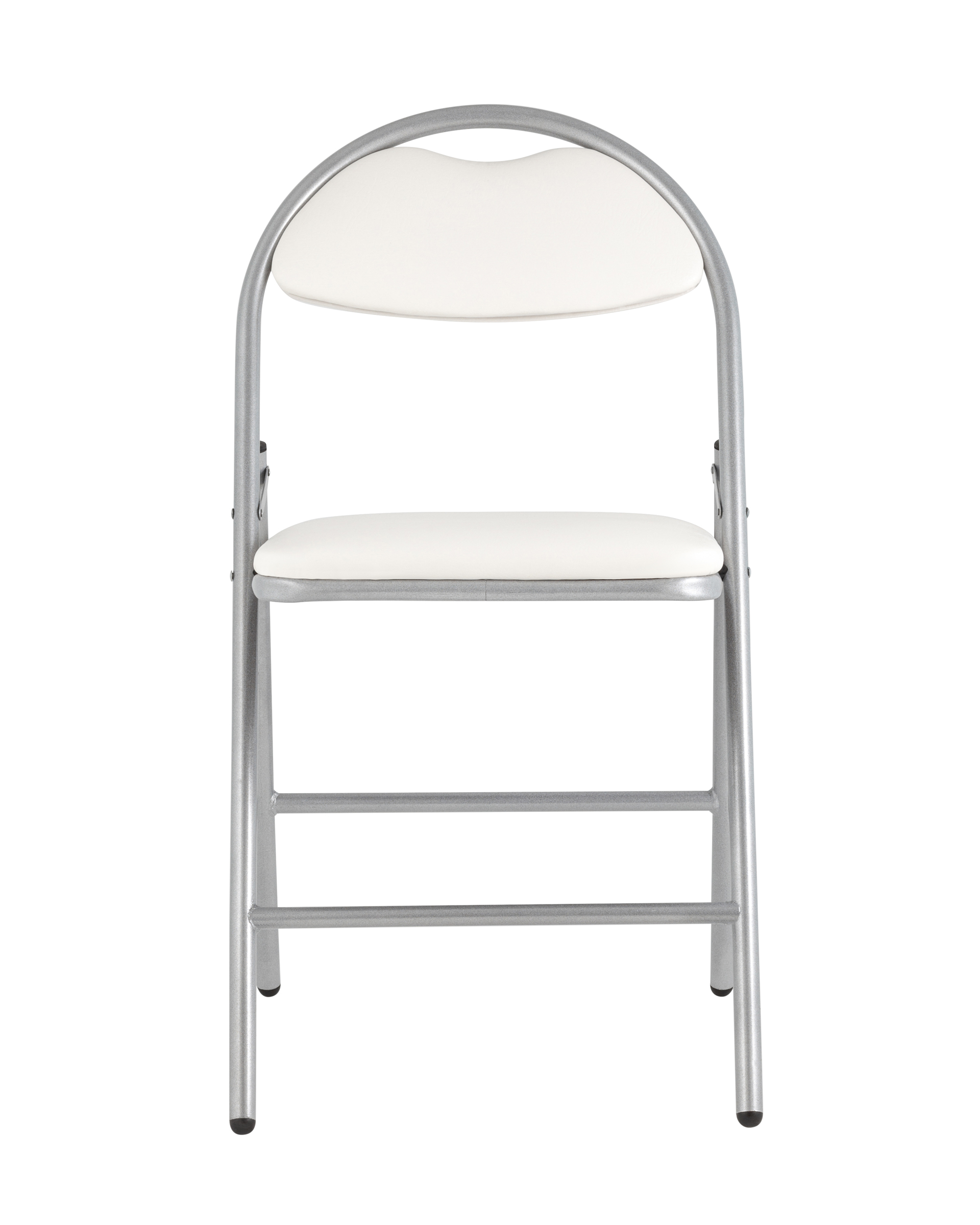 Стул складной Hagen экокожа белый каркас металлик Stool Group