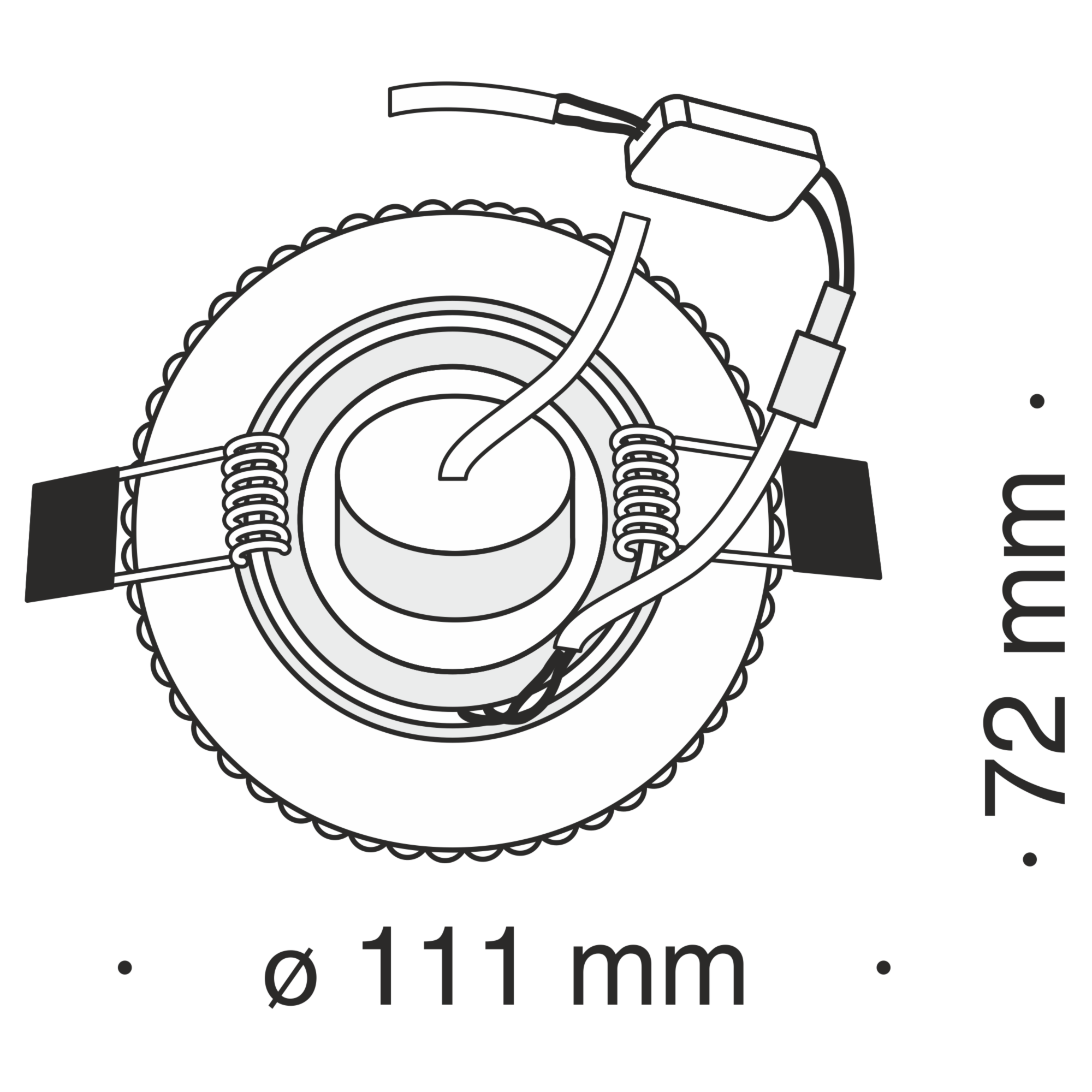 Встраиваемый светильник Maytoni DL295-5-3W-WC