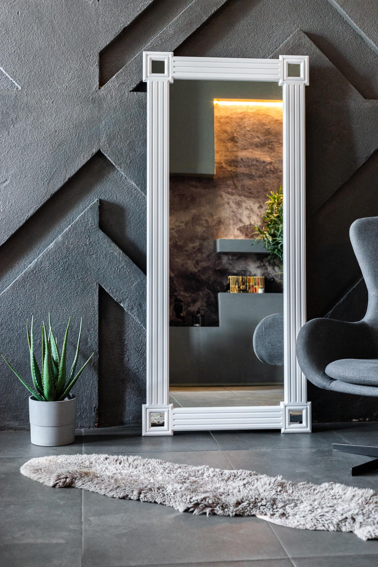 Зеркало BountyHome Column White mv419-200-white