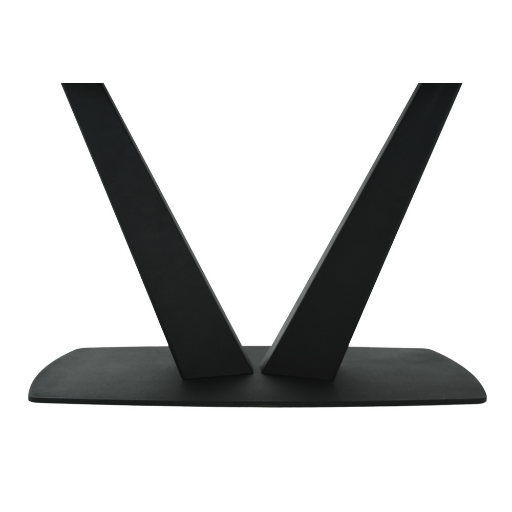Стол Vito раскладной 120-184x80x75см, белый мрамор, чёрный Bradex Home RF 0420