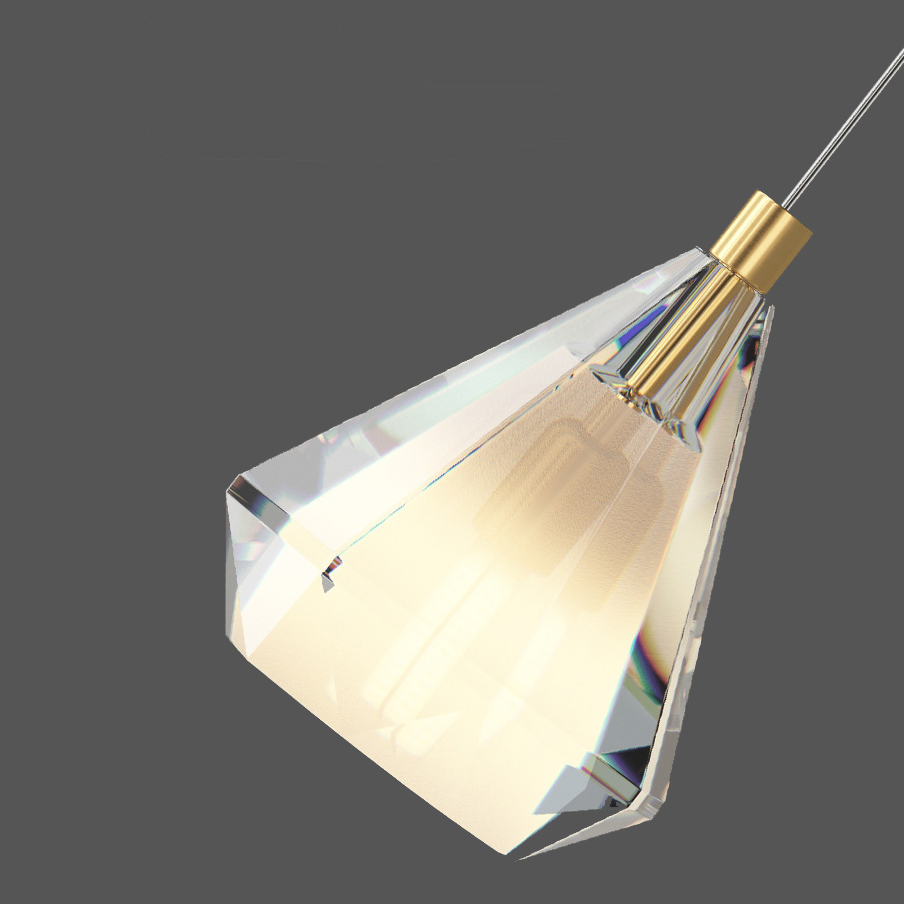 Подвесной светильник SOLDIS brass by ImperiumLoft