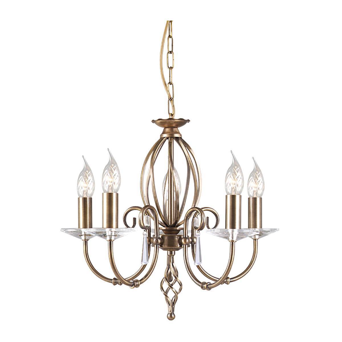 Люстра Elstead AG5 AGED BRASS